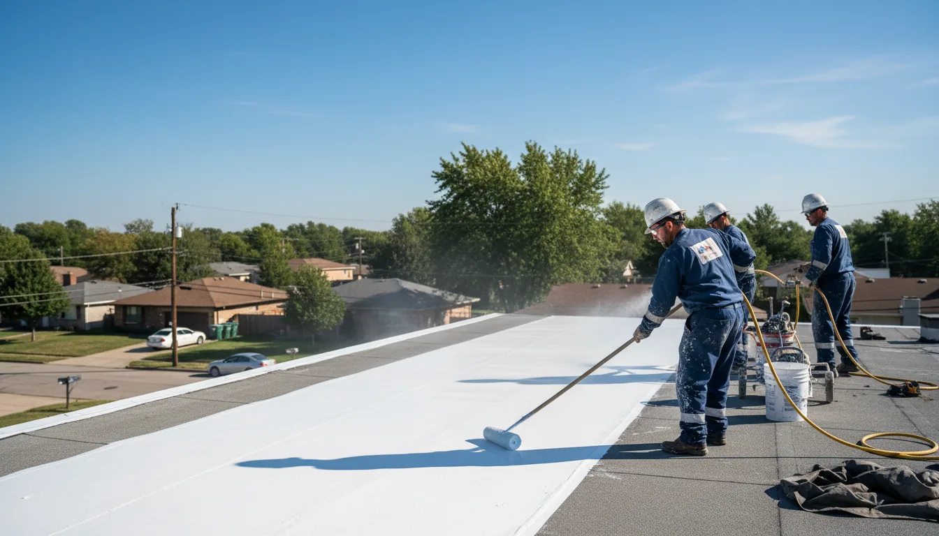 Commercial roof coating in Combes, TX near me